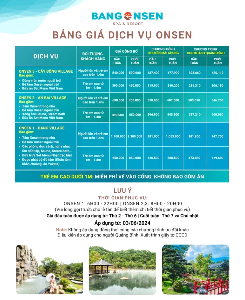 Khám phá Suối Bang Onsen Quảng Bình tự túc