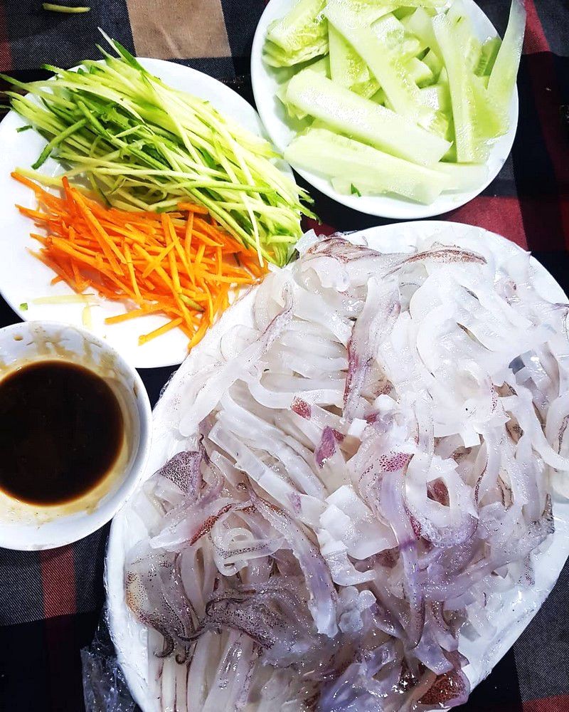 Mực nhảy Quảng Bình