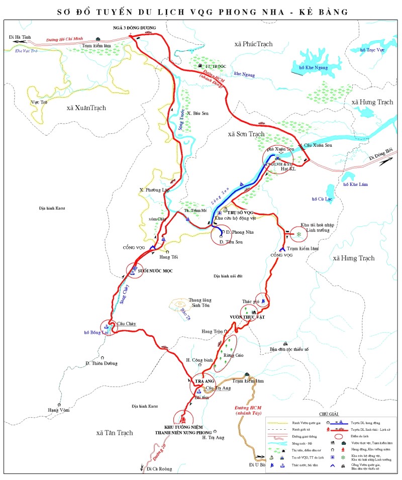 Bản Đồ Du Lịch Phong Nha Kẻ Bàng