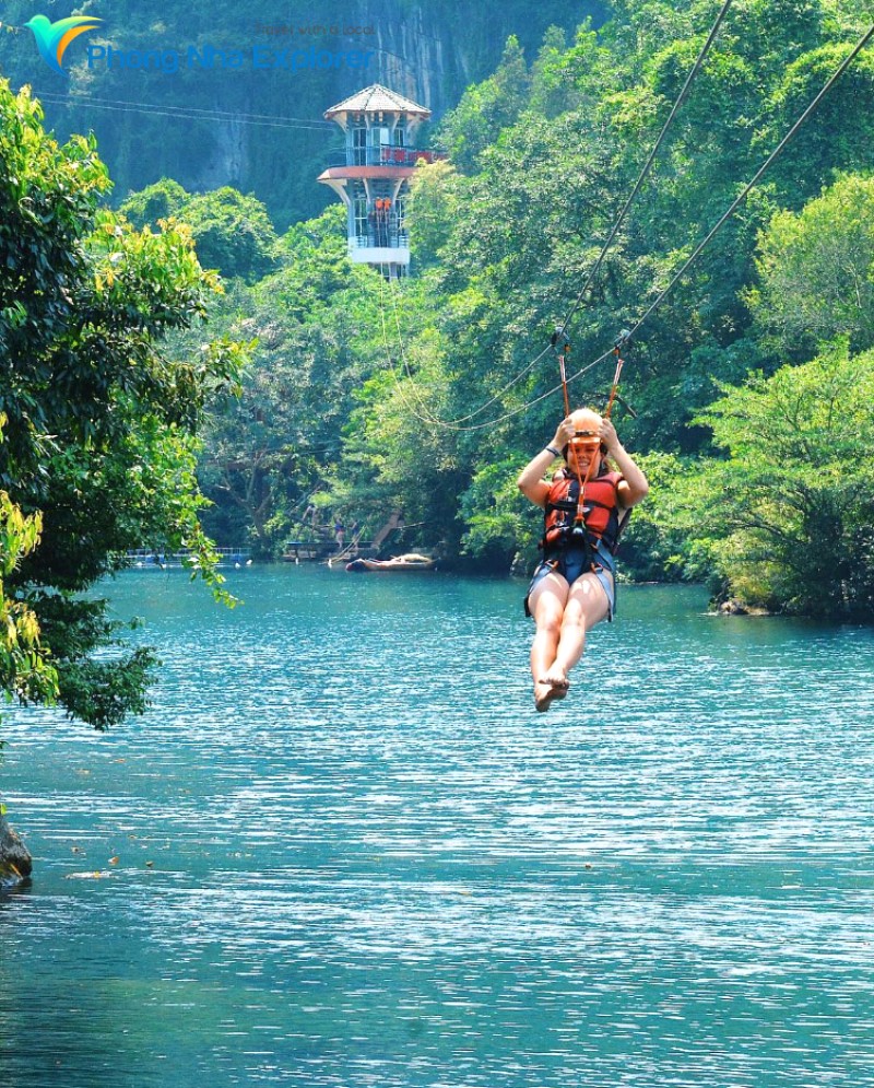Phiêu lưu zipline tốc độ!