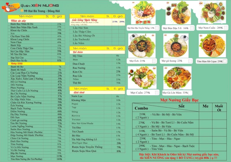 Lẩu nướng BBQ Buffet ngon ở Đồng Hới