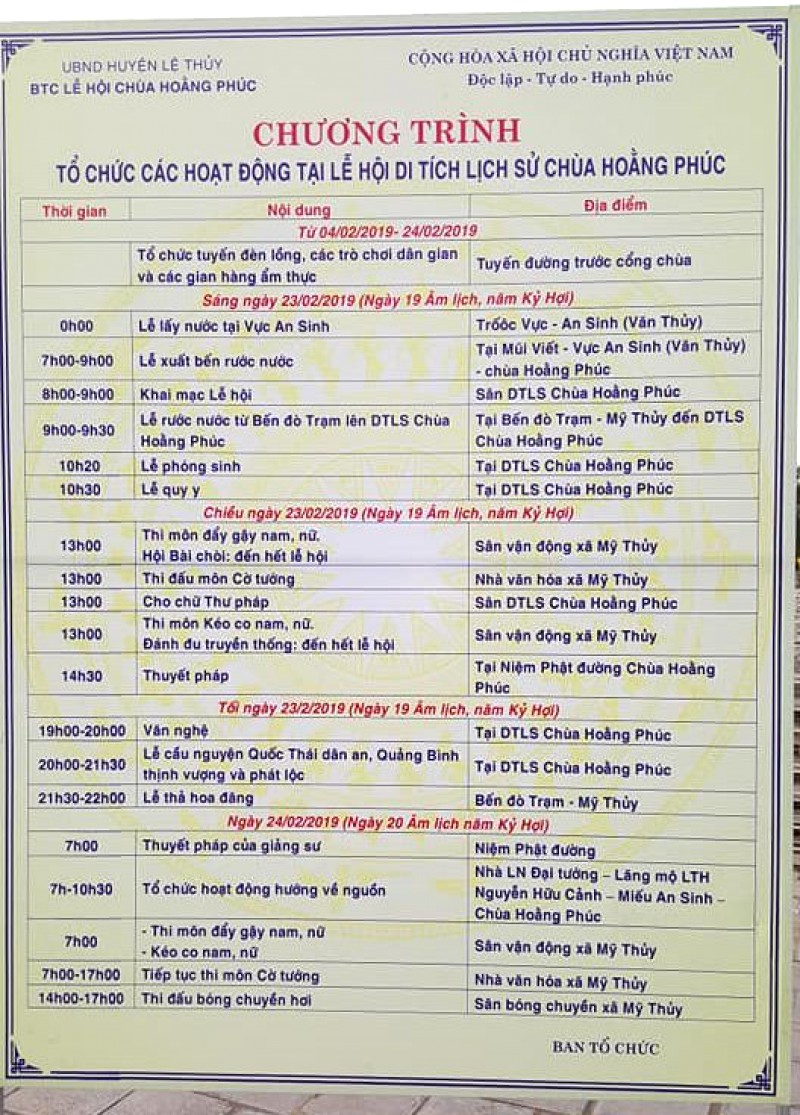 Lễ hội Chùa Hoằng Phúc Tết Nguyên đán