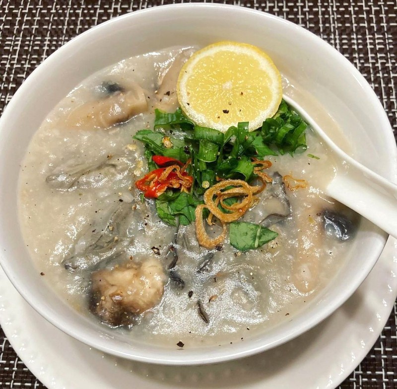 Cháo hàu Quảng Bình rất ngon